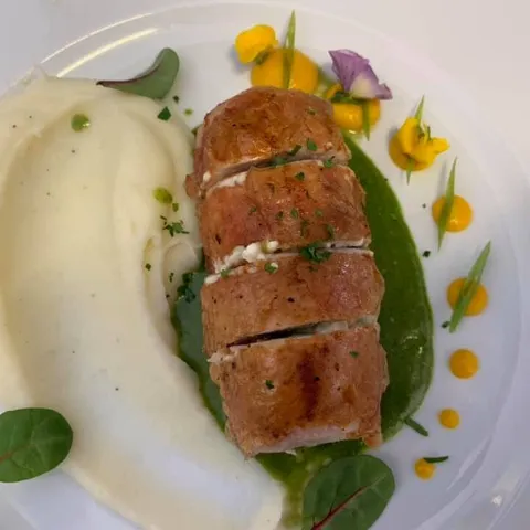 Pork fillet with purée