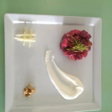 Plated dessert