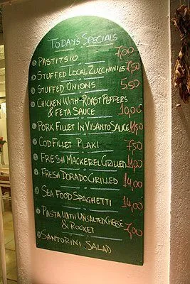 The daily menu, 2008