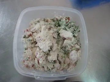 Santorini tomatokeftedes: Step 5